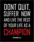Posterizer 1 pcs-don't quit-encouraging quote-Men's Art Collection-Motivational & Inspirational Art-Gift for Entrepreneurs-Decor for Home & Office...